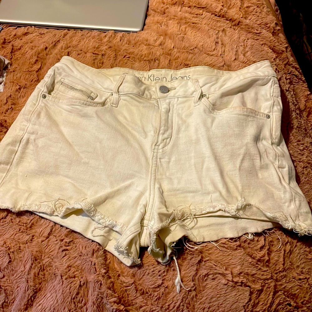 White shorts. Calvin Klein jeans brand size 30 Bangladesh